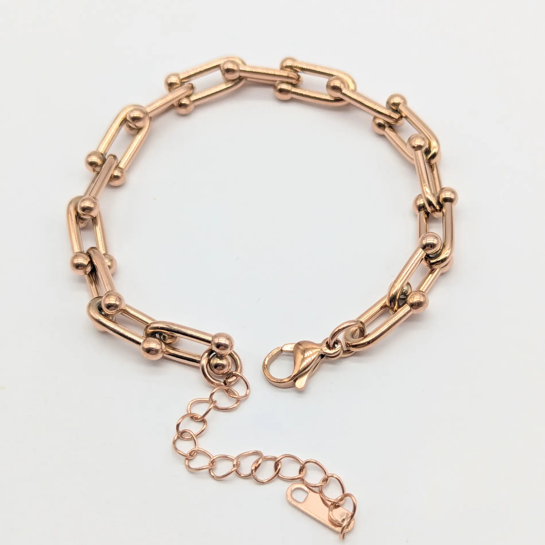 Ланцюжок Stainless steel “Геомет”, РЗ, довжина 43+5см, ширина 0.6 см