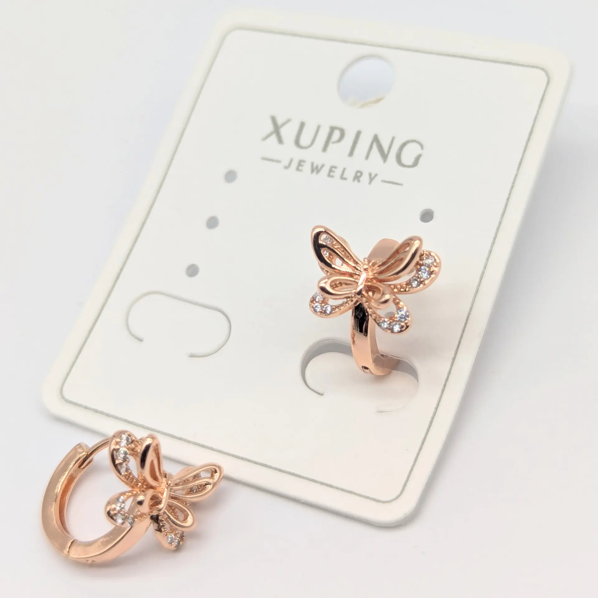 Сережки Xuping 18к «Золота Бабка», 1.1*1.1 см