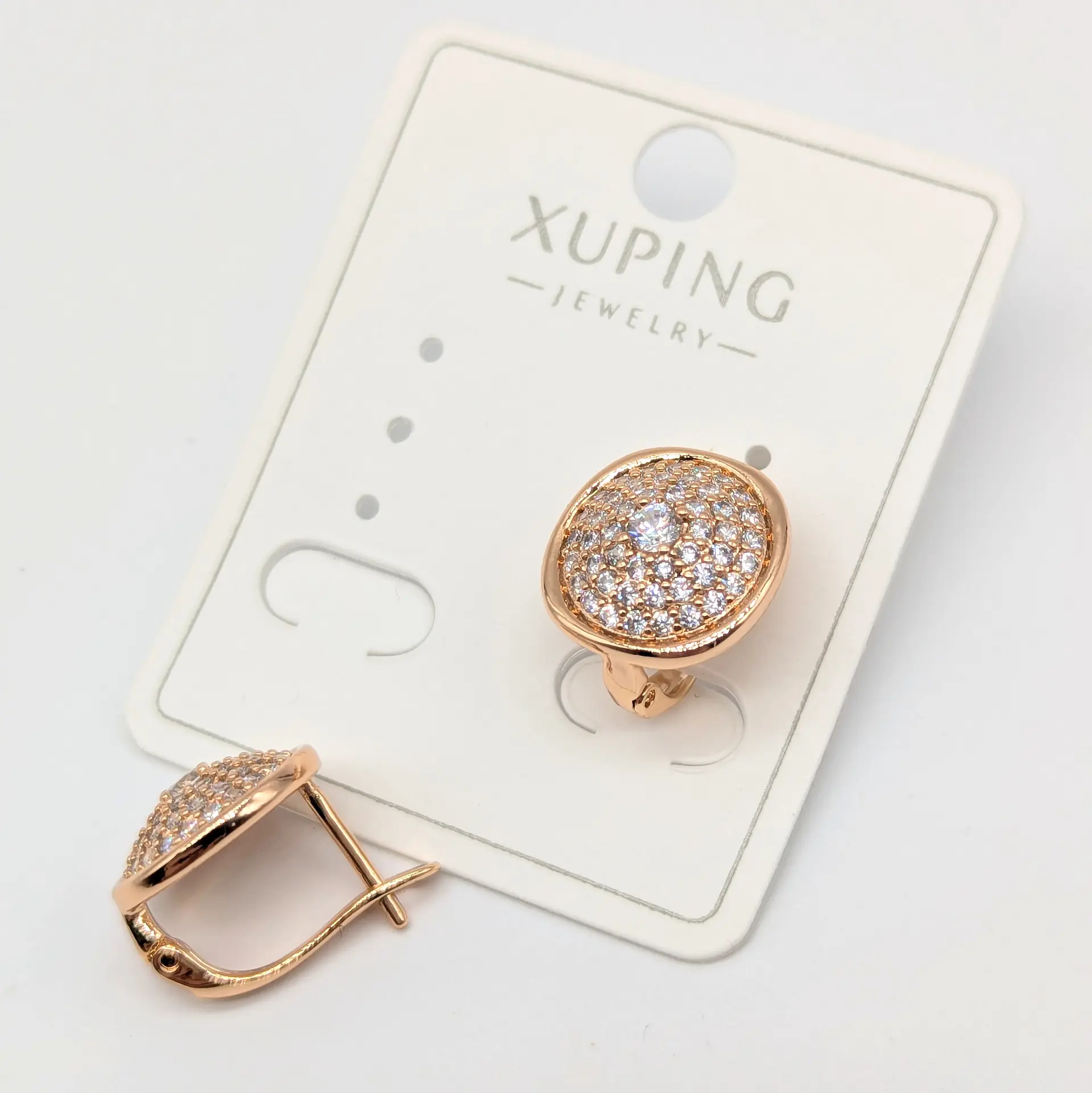 Сережки Xuping 18к «Сяюча Класика», 1.3*1.3 см