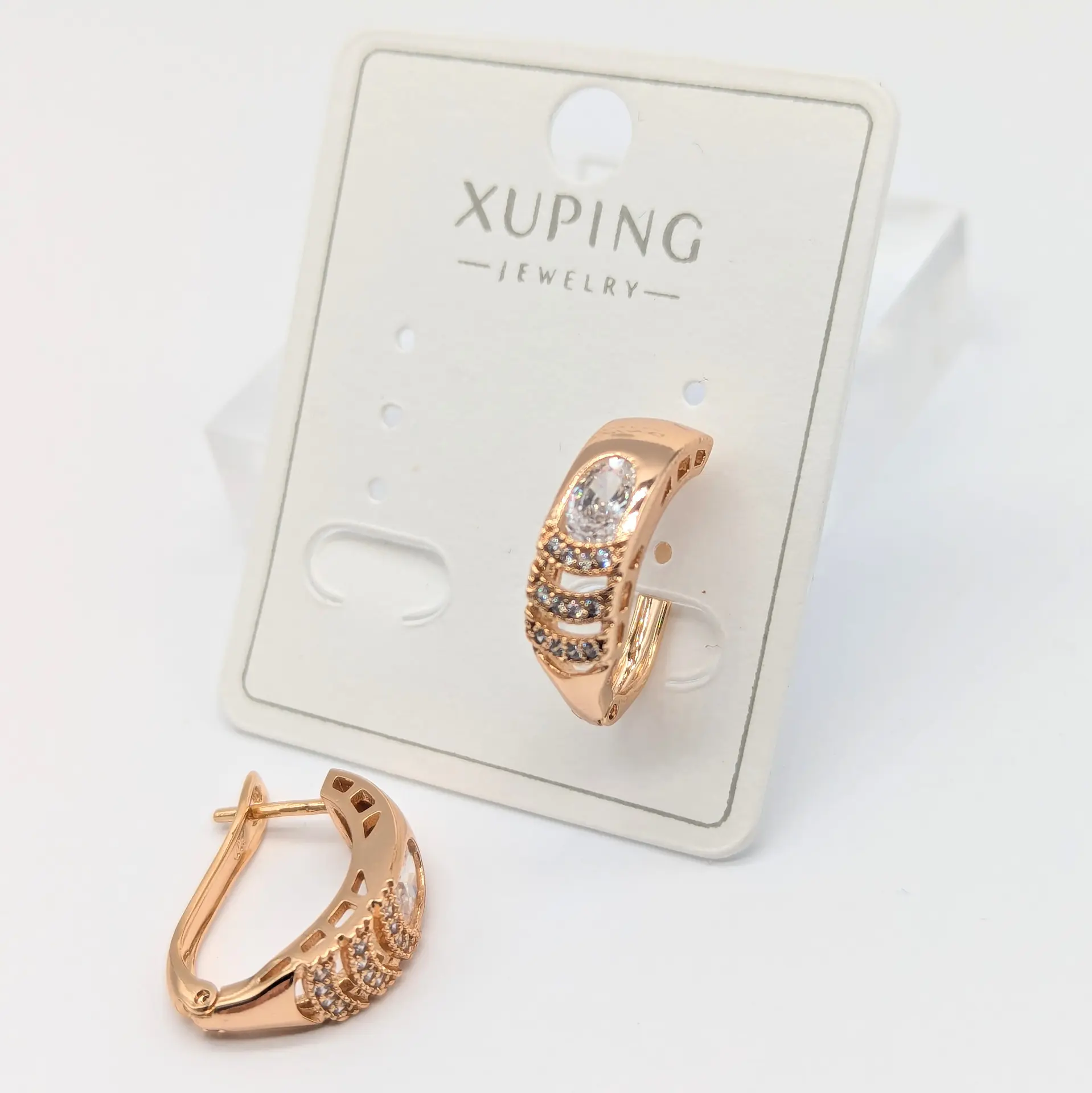 Сережки Xuping 18к «Королівський Промінь», 0.5*1.8 см