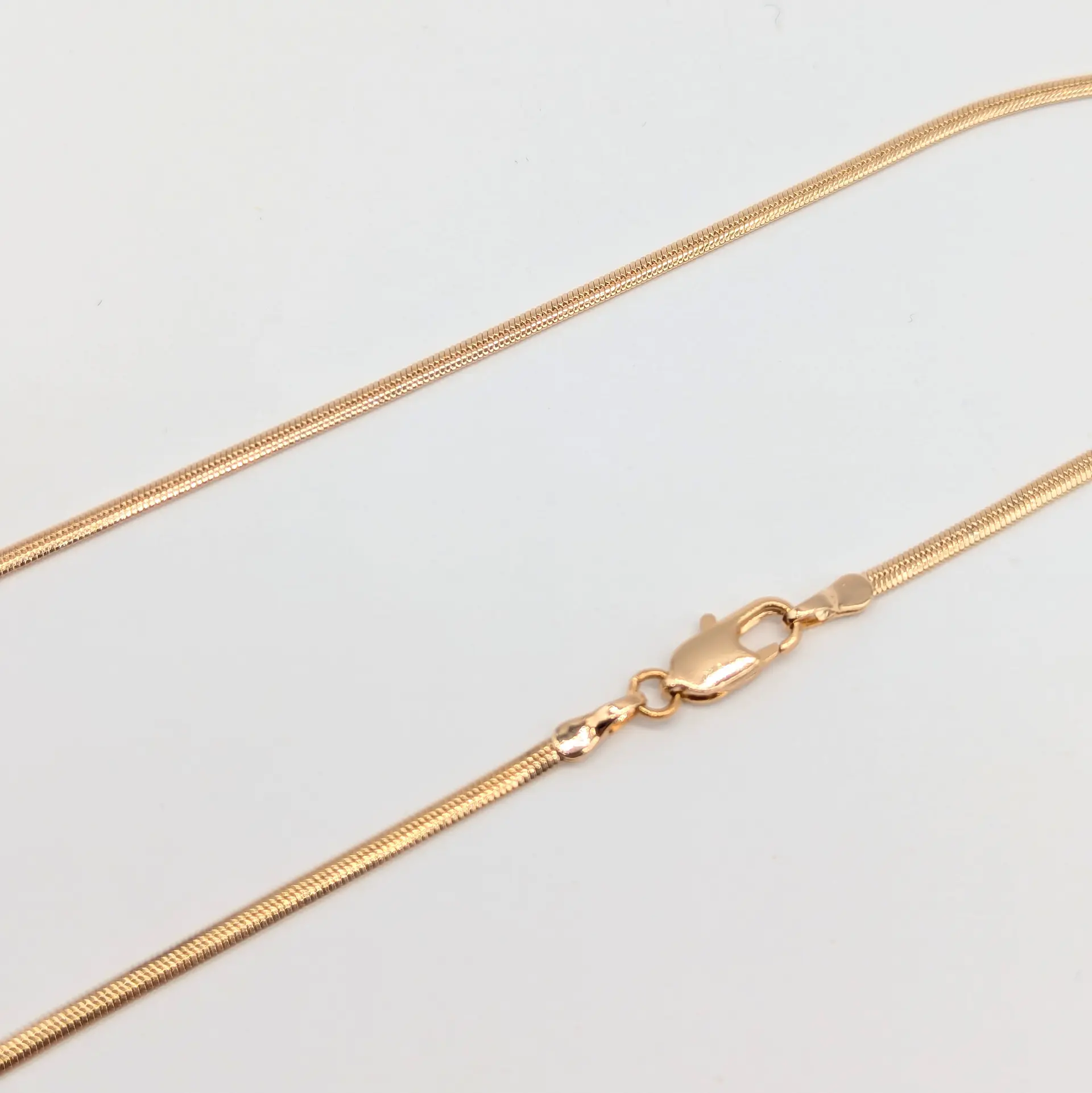 Цепочка Xuping, 18к «Розовый Сатин», 45 см