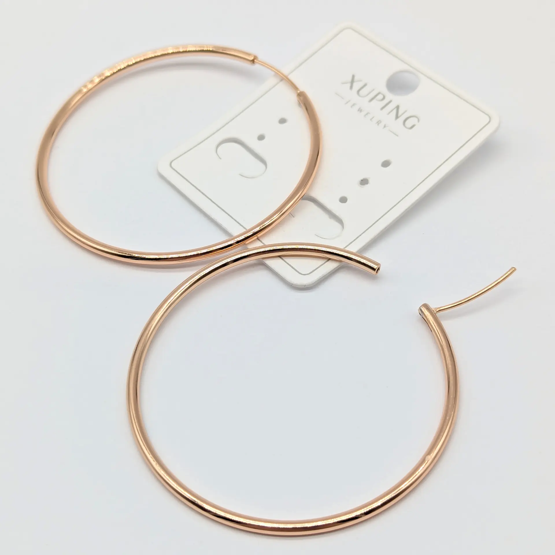 Сережки Xuping 18к «Золоте Коло», діам. 5.2 см