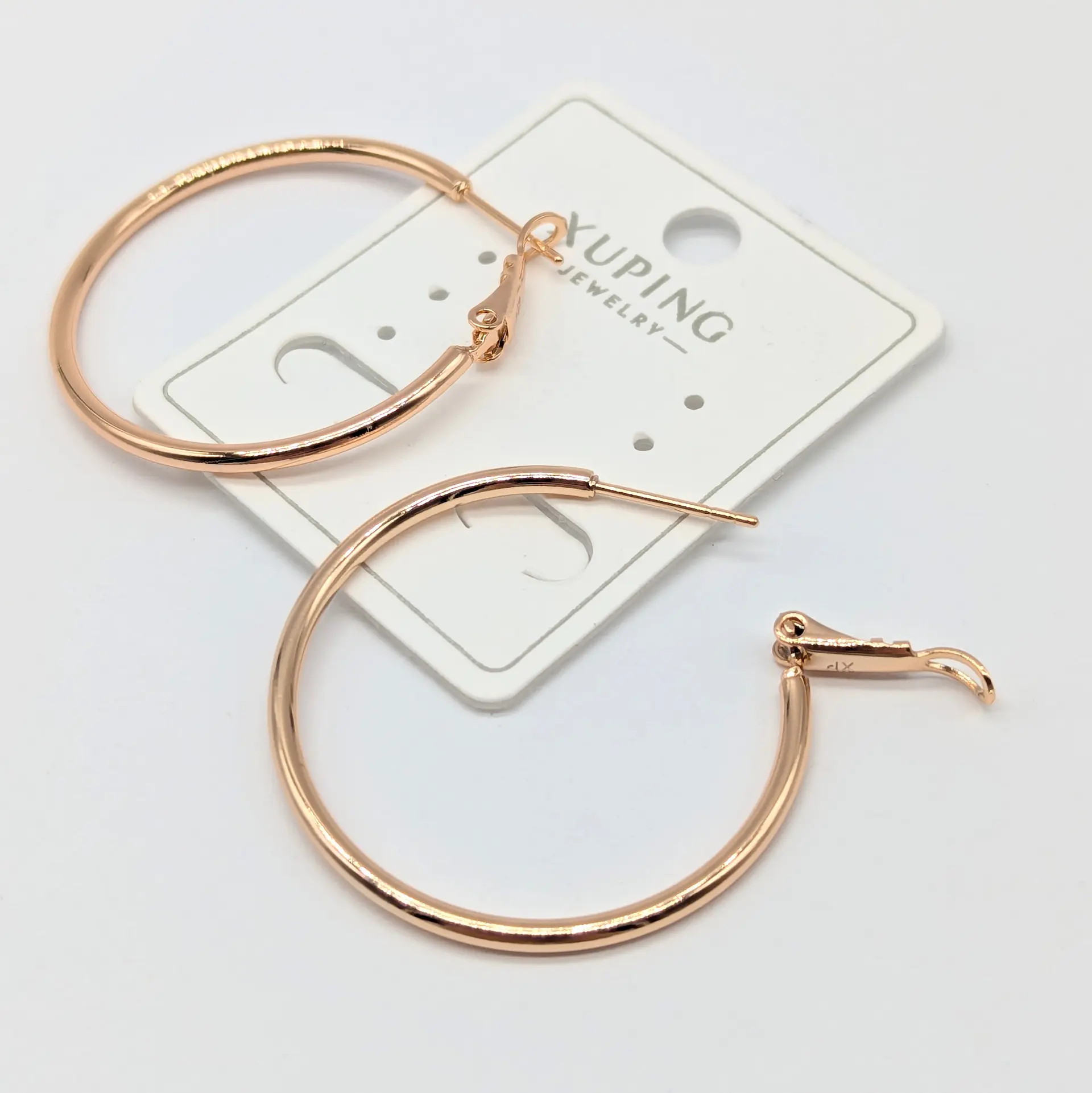 Сережки Xuping 18к «Тепле Коло», діам. 3.5 см