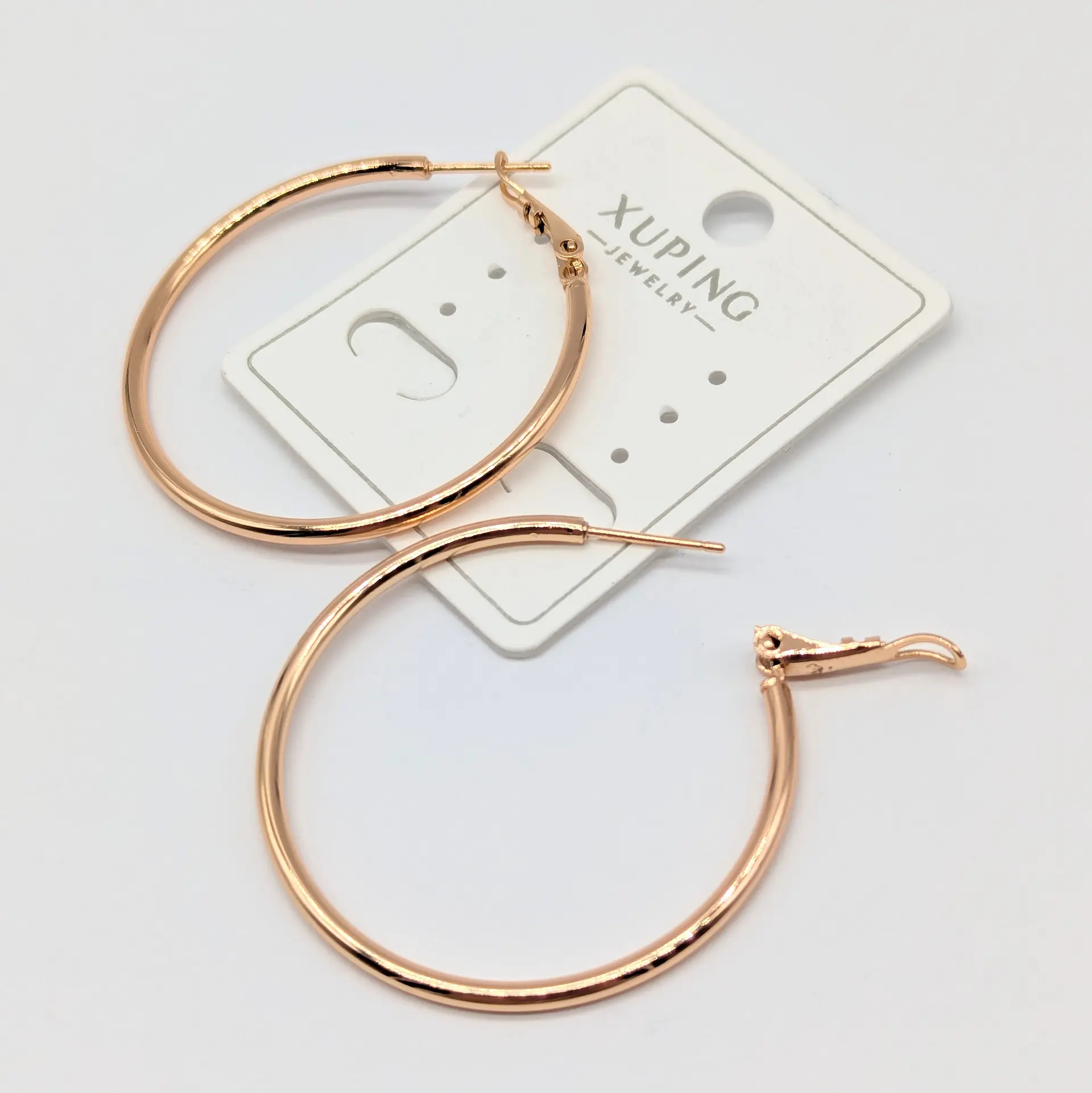 Сережки Xuping 18к «Золоте Кільце Класик», діам. 4 см