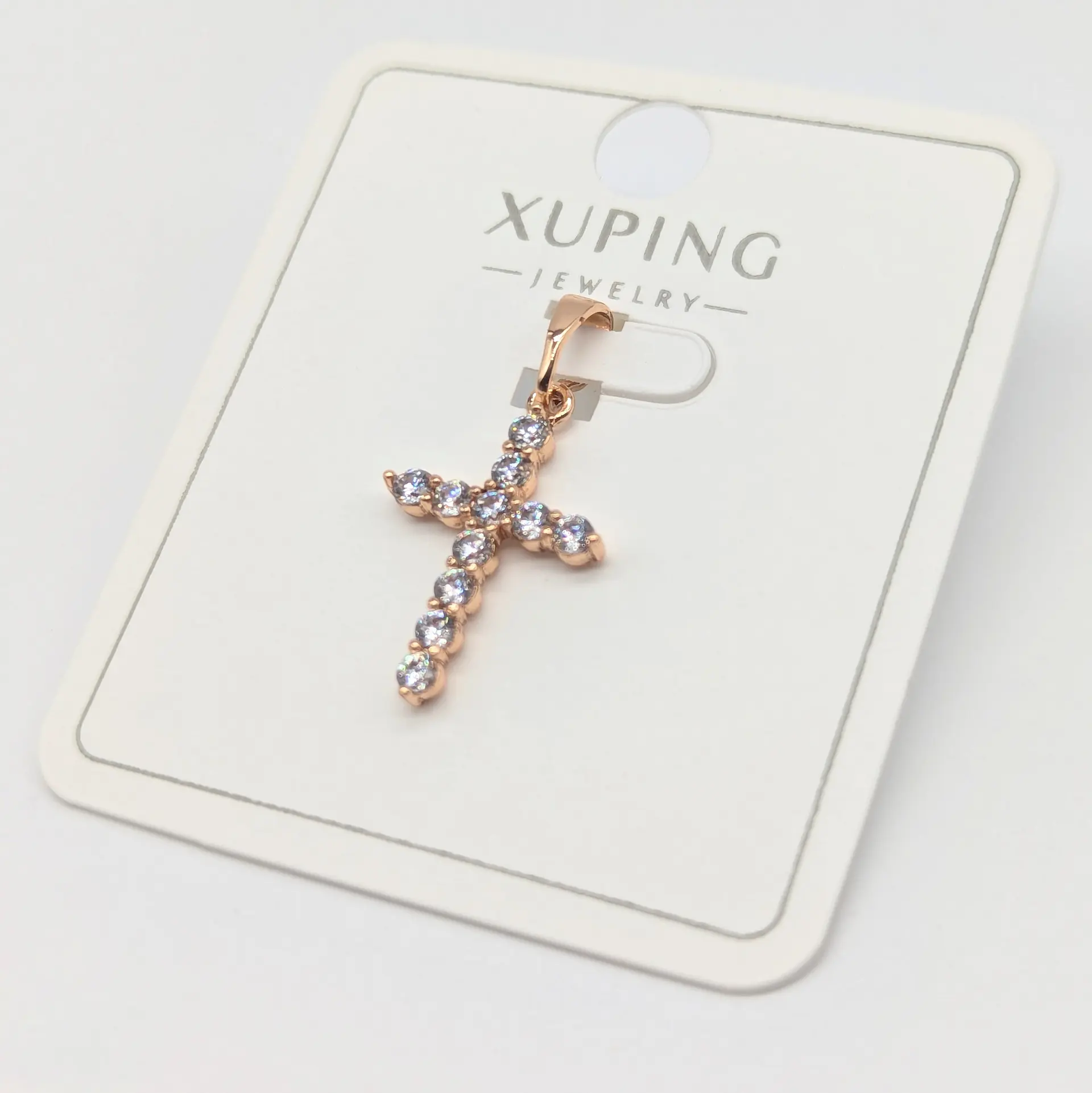 Кулон Xuping 18к «Сяючий Хрест Гармонії», 1.3*2 см