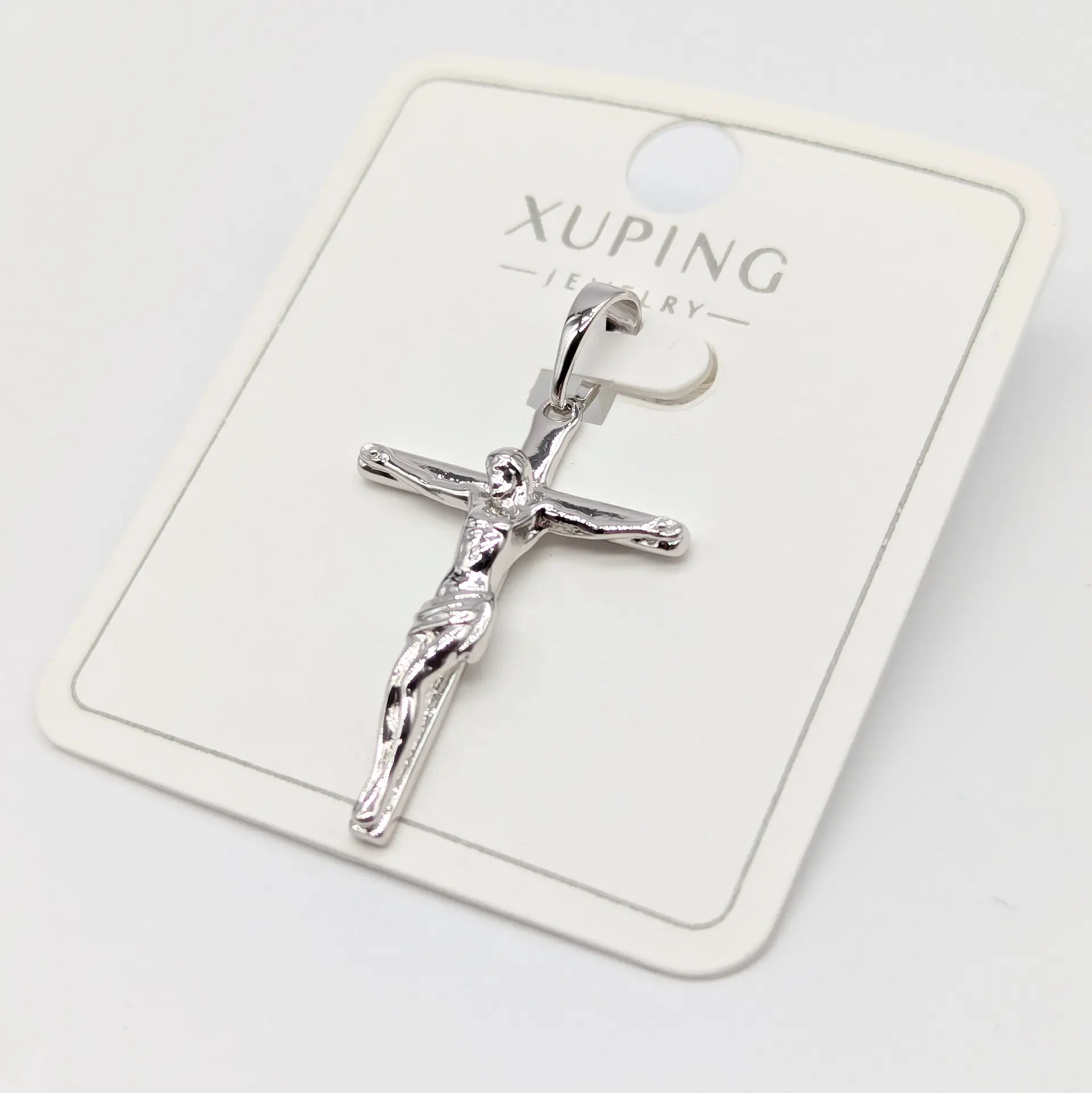 Кулон Xuping «Срібний Символ Віри», 2*2.8 см
