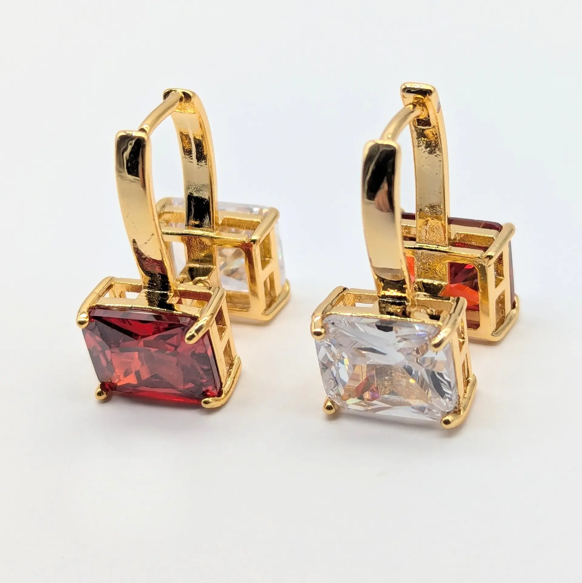 Сережки  ЛЗ «Рубінове Сяйво», 1*2.2 см