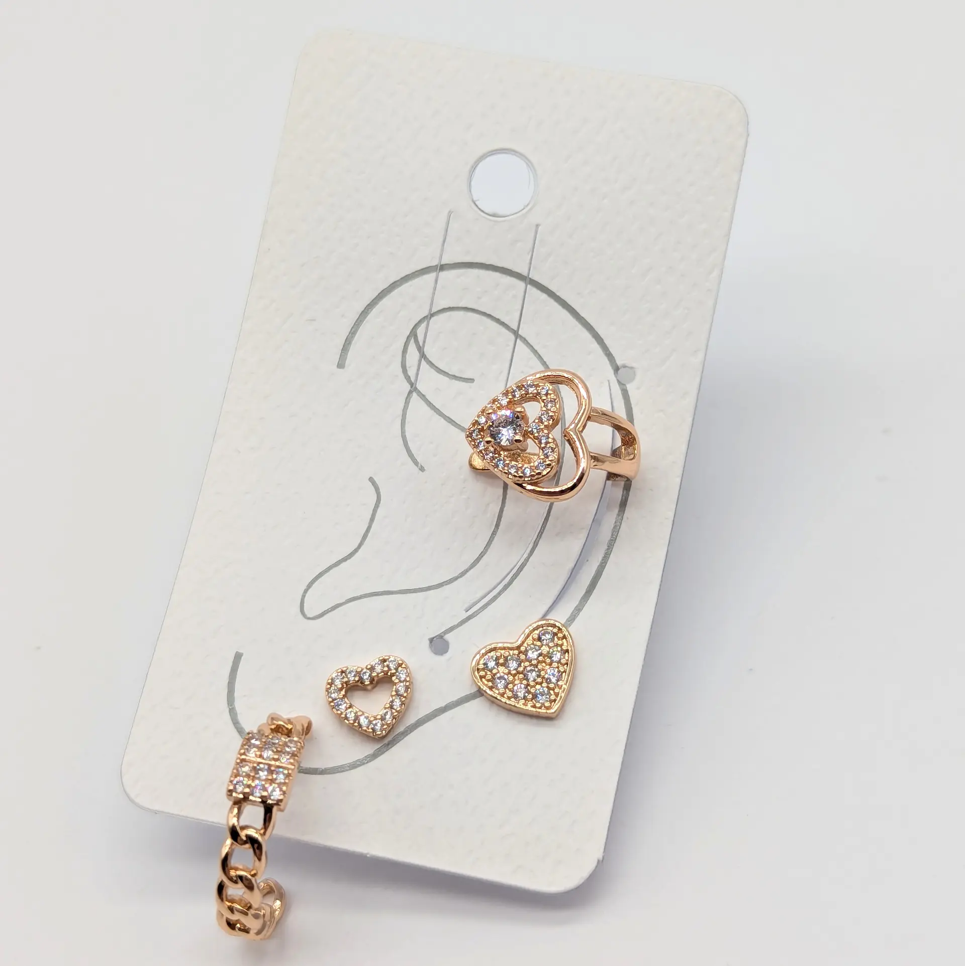 Сережки кафа 18к «Золоте Сяйво Серця»