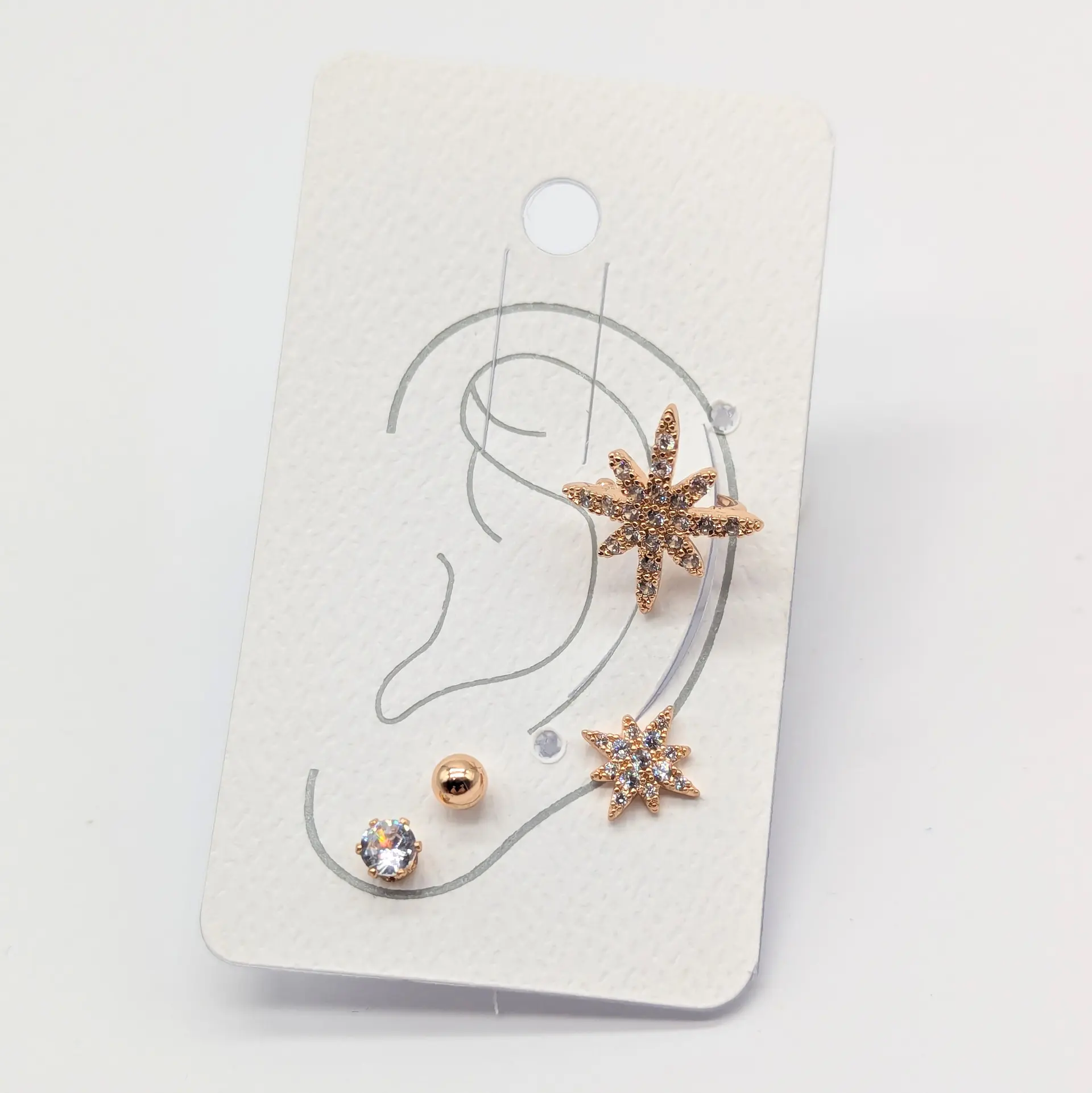 Сережки кафа 18к «Золота Зіркова Симфонія»