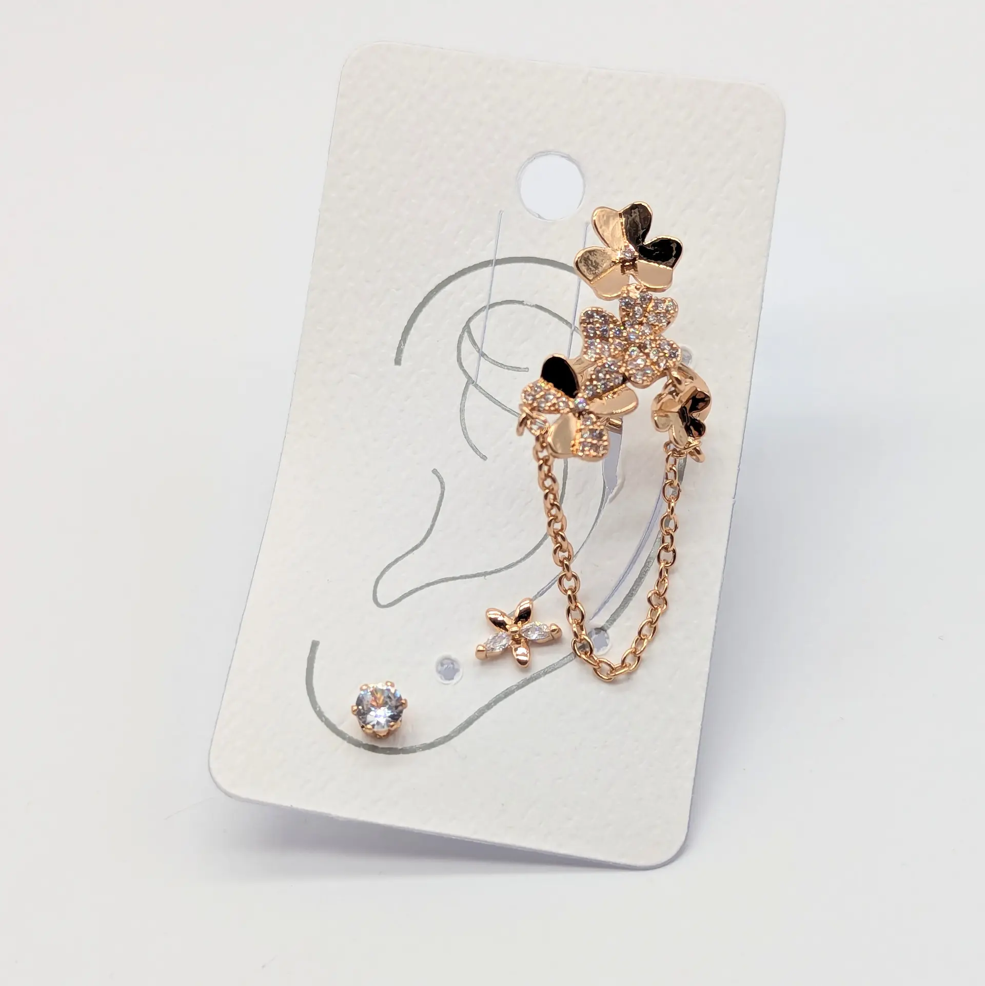 Сережки кафа 18к «Квітковий Вальс»