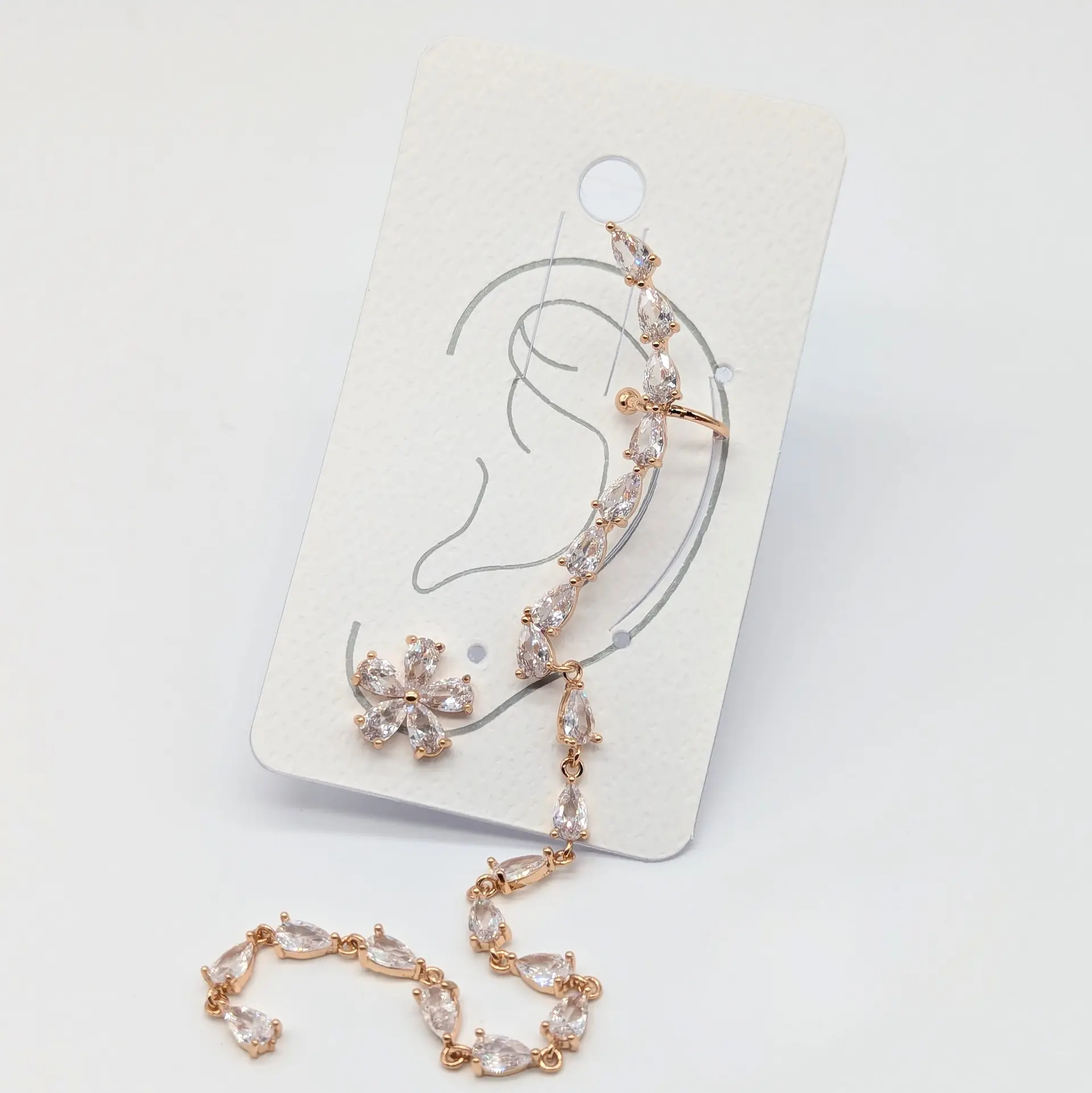 Сережки кафа 18к «Золотий Водоспад»