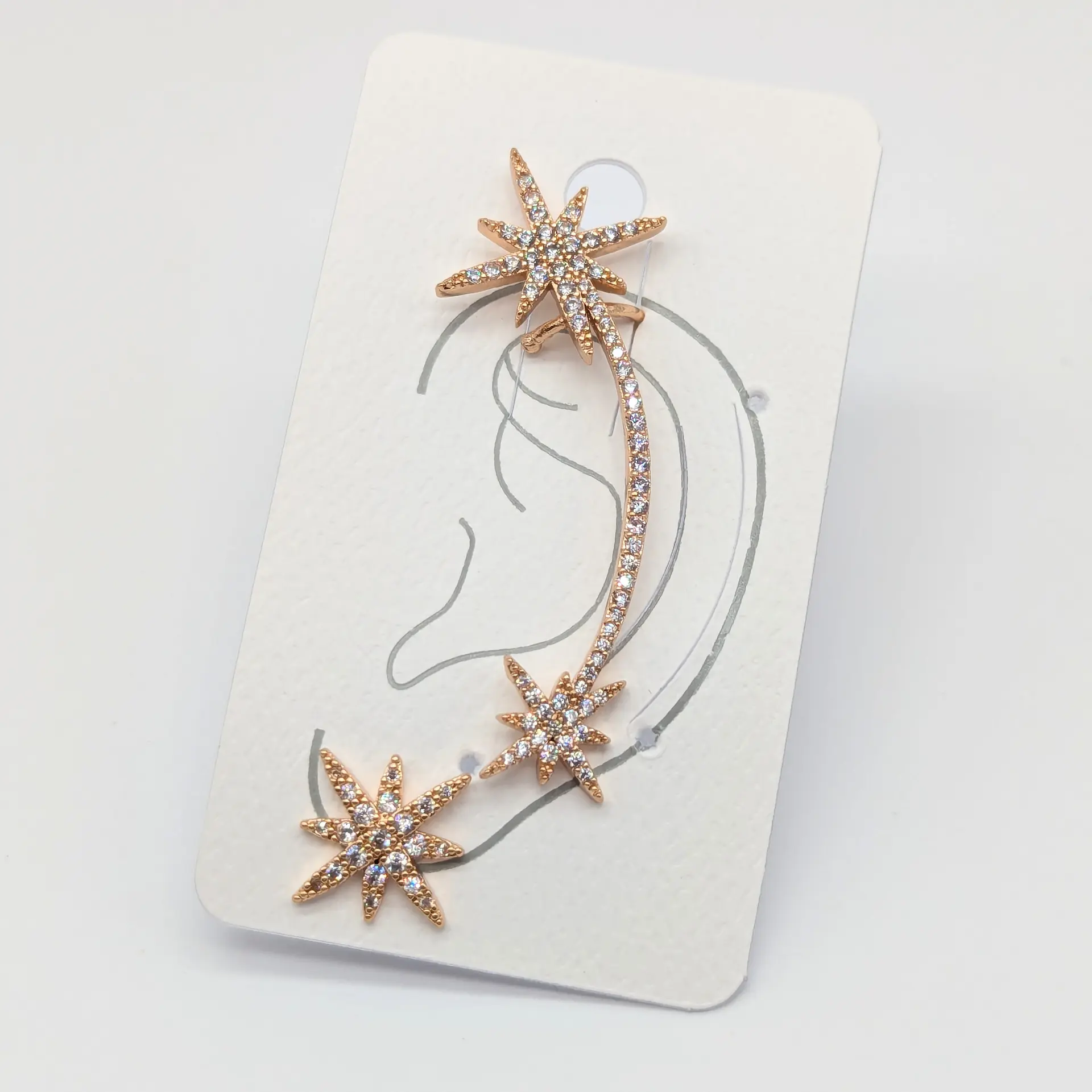 Сережки кафа 18к «Зоряний Шлях»