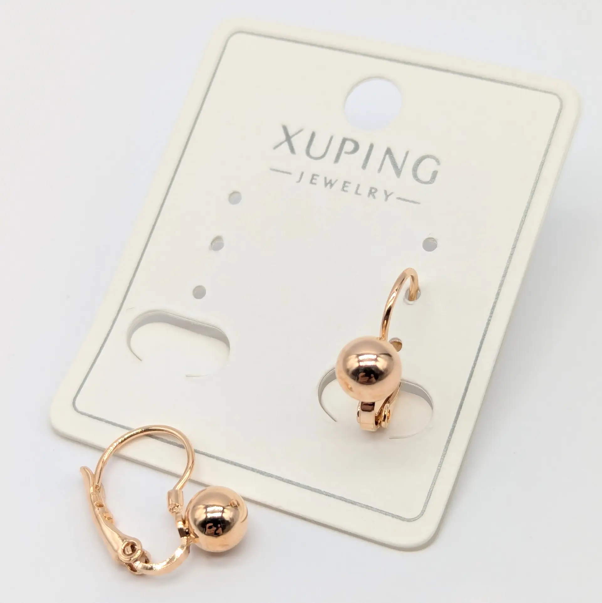 Сережки Xuping 18к «Міні Сфера Шарм», 0.5*1.6 см
