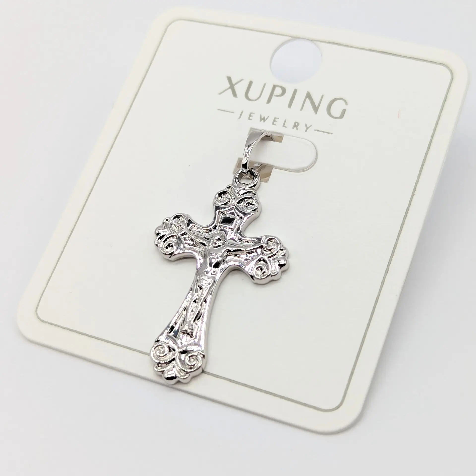 Кулон Xuping срібний «Візерунок Віри», 1.7*2.1 см